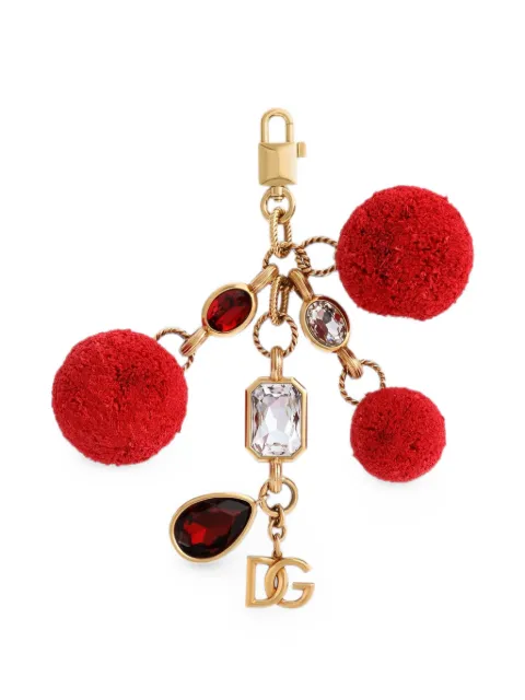 Dolce & Gabbana metal keychain with charms Gold BI3423A0431