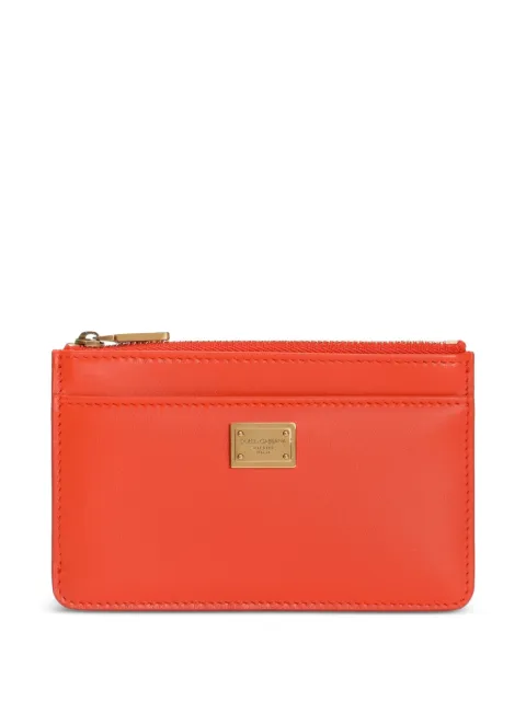 Dolce & Gabbana calfskin card holder Orange BI1261A9S25