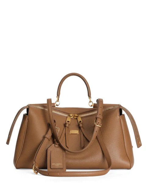 Dolce & Gabbana medium Vittoria handbag in calfskin Brown BB7844A0841