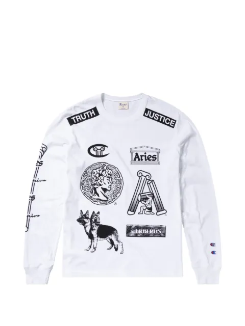 Champion x Aries graphic-print sweatshirt White 223589