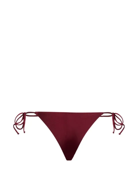 MC2 Saint Barth Marielle Plate side-tie bikini bottoms Red MRL0013