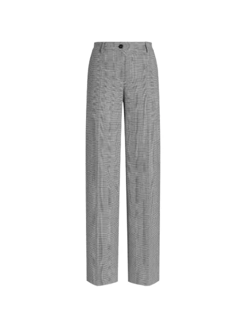 Dolce & Gabbana Glen plaid wool trousers Grey FTC31TFQZAX