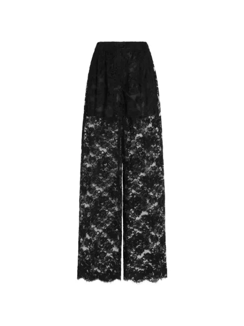Dolce & Gabbana lace trousers Black FTC1YTILME6