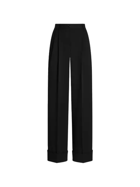 Dolce & Gabbana wool gabardine trousers Black FTC02TFU28J