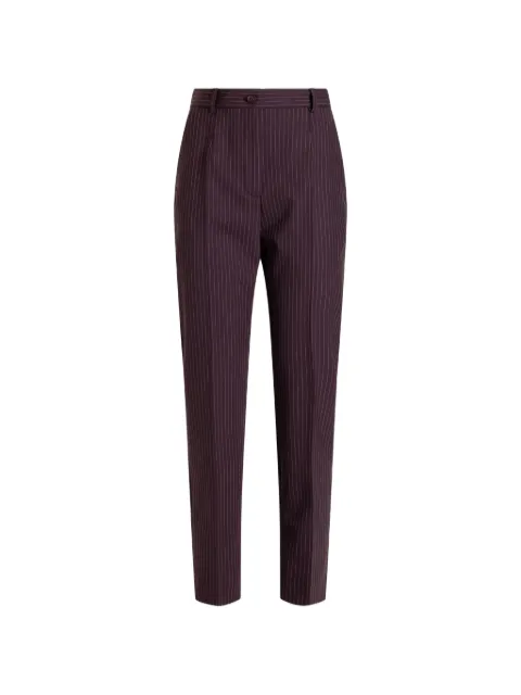 Dolce & Gabbana striped belt-loop trousers Red FTAM2TFRBDQ