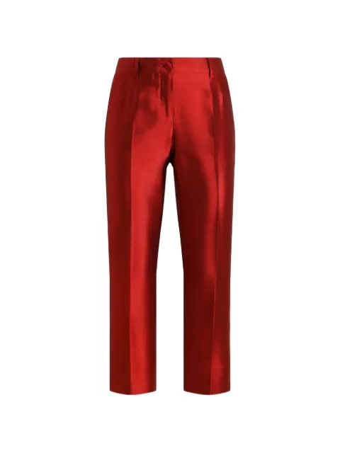 Dolce & Gabbana mikado trousers Red FTAGNTFU116