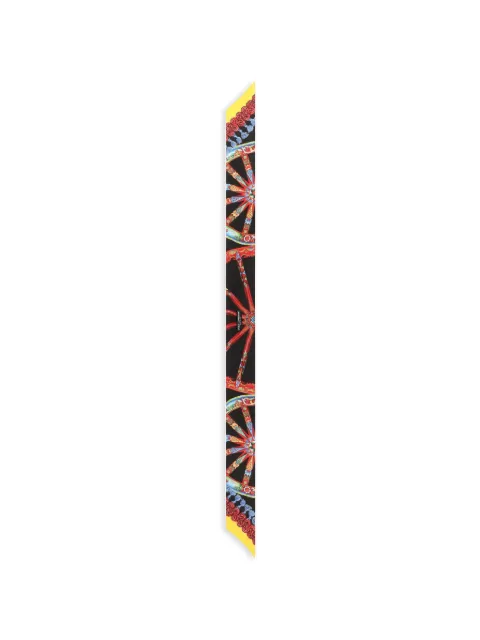 Dolce & Gabbana Carretto-print silk scarf Black FS215AGDDU4
