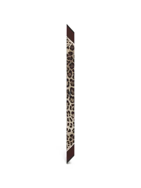 Dolce & Gabbana leo-print silk twill bandeau Neutrals FS215AGDCTT