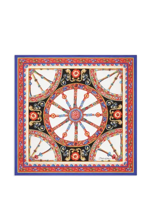 Dolce & Gabbana Carretto-print scarf Red FN093RGDDWL