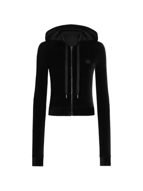 Dolce & Gabbana chenille cardigan Black F9U86ZFUGUE