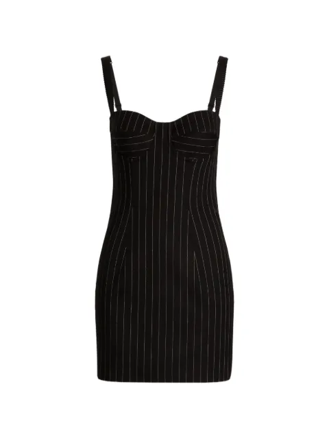 Dolce & Gabbana pinstripe wool dress Black F622BTFRBC0