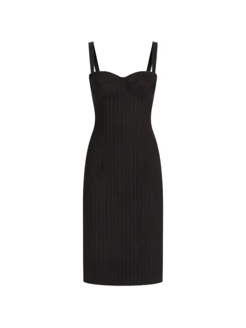Dolce & Gabbana pinstripe wool dress Black F621RTFRBDR