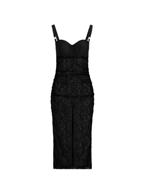 Dolce & Gabbana EXCLUSIVE lace midi dress Black F619JTFLUCQ