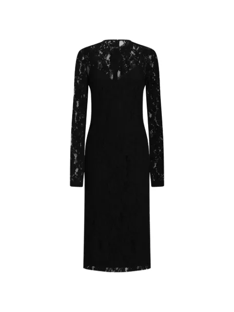 Dolce & Gabbana lace midi dress Black F618GTILMER