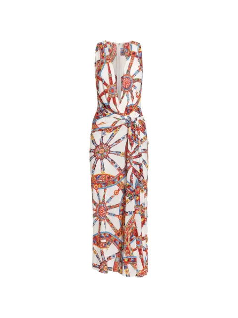 Dolce & Gabbana Carretto-print viscose jersey dress White F616ETHS7OQ