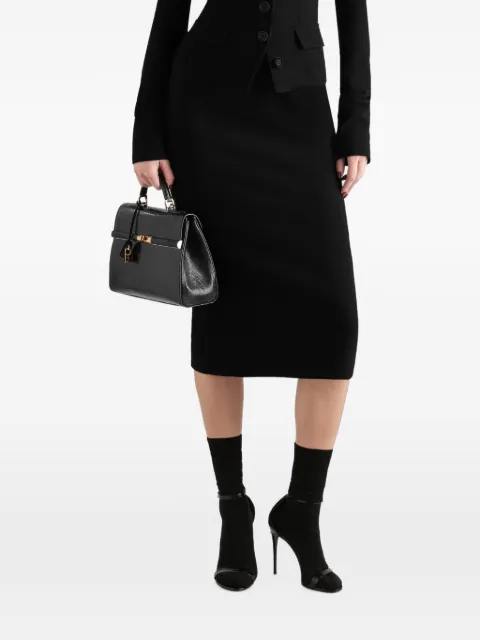 Dolce & Gabbana stretch wool skirt Black F4DEJTFUBCE