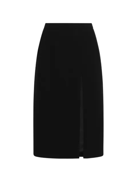 Dolce & Gabbana double wool skirt Black F4DEITFUBG1