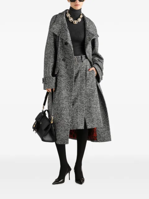 Dolce & Gabbana wool-blend skirt Grey F4DE7TFMZAK