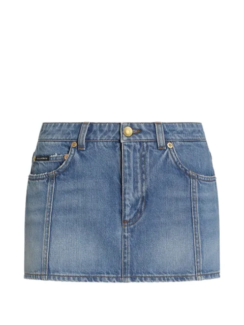 Dolce & Gabbana denim mini skirt Blue F4DDYDG8PI1