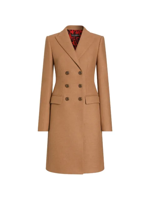 Dolce & Gabbana Dolce double-breasted wool coat Neutrals F0N87THU2B1