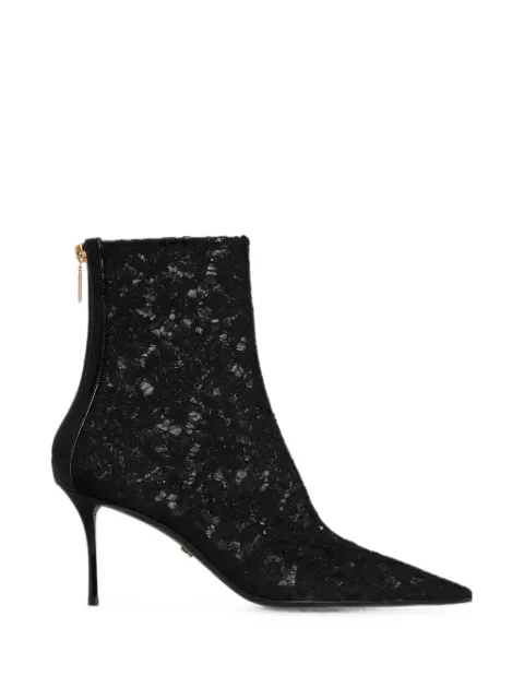 Dolce & Gabbana ankle boots in lace Black CT1119A0610