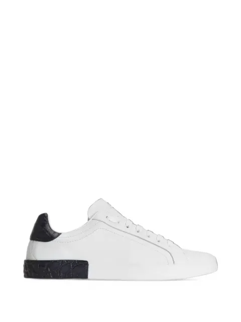 Dolce & Gabbana Portofino calfskin sneakers White CS2470A2J60