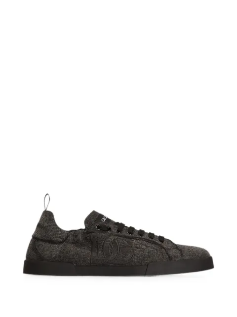 Dolce & Gabbana Portofino denim sneakers Grey CS2445A0974