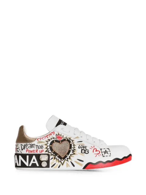Dolce & Gabbana logo-motif sneakers White CK2466A3L90