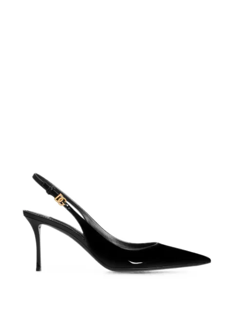 Dolce & Gabbana patent slingback pumps Black CG1055A1471