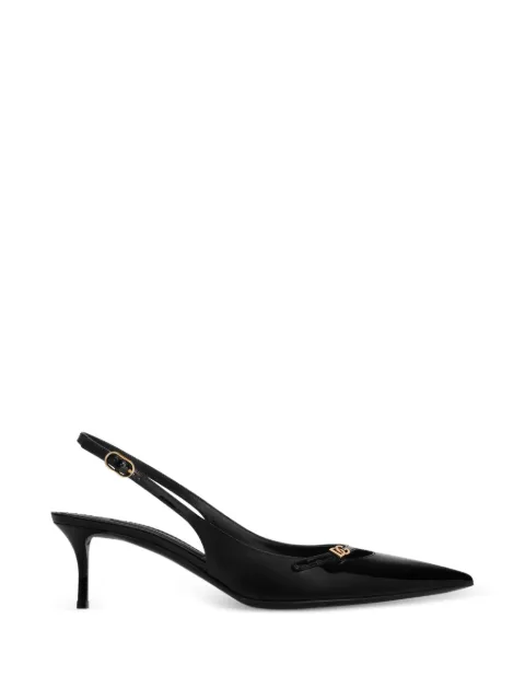 Dolce & Gabbana logo-detail pointed-toe pumps Black CG1062A1471