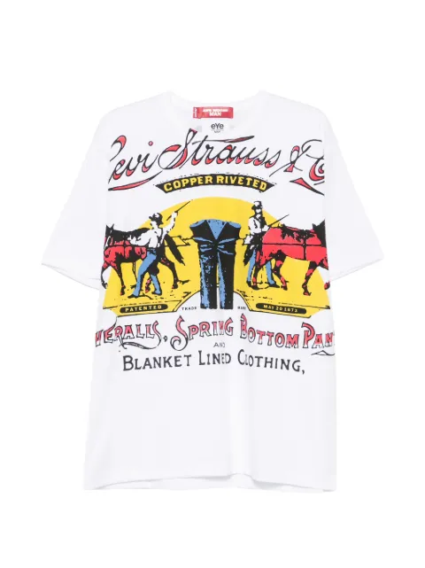 Junya Watanabe MAN x Levi`s graphic-print T-shirt White WQT911