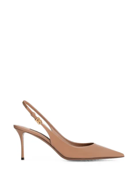 Dolce & Gabbana patent slingback pumps Neutrals CG1055A1471