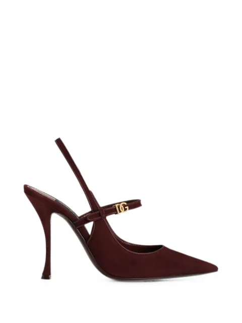 Dolce & Gabbana suede slingback pumps Red CG0971AQ134
