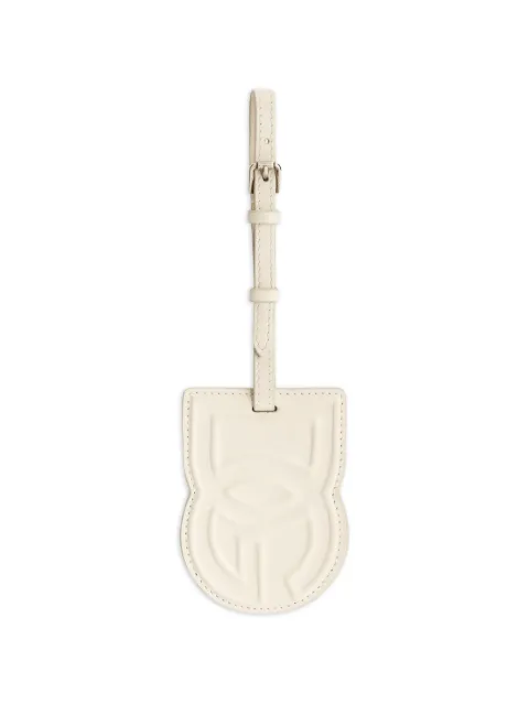 Dolce & Gabbana calfskin keychain with DG logo Neutrals BP3473A0690