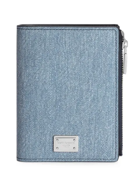 Dolce & Gabbana wallet in denim nubuck Blue BP3461AY520