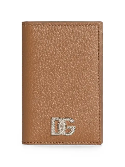 Dolce & Gabbana card holder in calfskin with logo Neutrals BP3323A0370