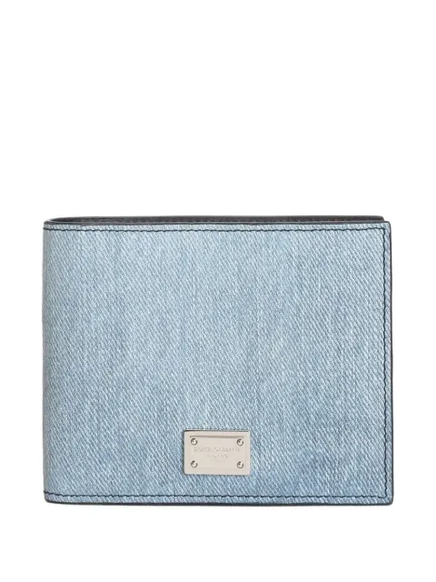 Dolce & Gabbana denim nubuck wallet Blue BP3102AY520