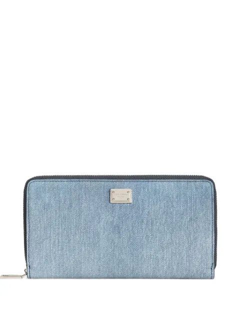 Dolce & Gabbana denim nubuck wallet Blue BP1672AY520