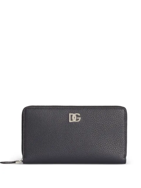 Dolce & Gabbana calfskin wallet with logo Blue BP1672A0370