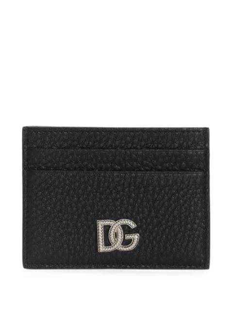 Dolce & Gabbana calfskin card holder with logo Black BP0330A0370