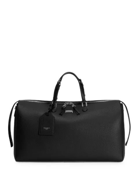 Dolce & Gabbana Vittoria travel bag in calfskin Black BM2613A0370