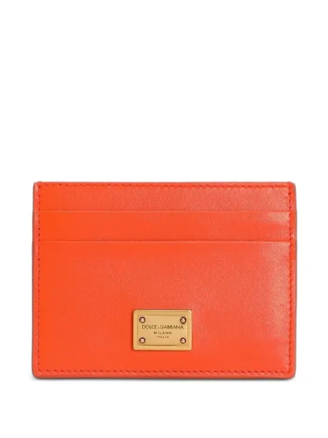 Dolce & Gabbana calfskin card holder Orange BI0330A9S25