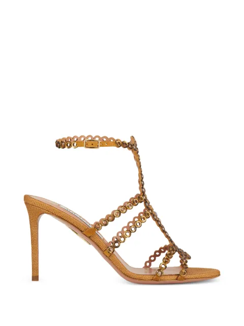 Aquazzura Mooncrush heeled sandals Brown MRUMIDS0WRS884