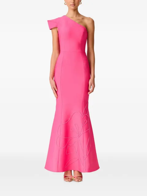ELLIATT Opline floral-embroidered maxi dress Pink E6022607BD