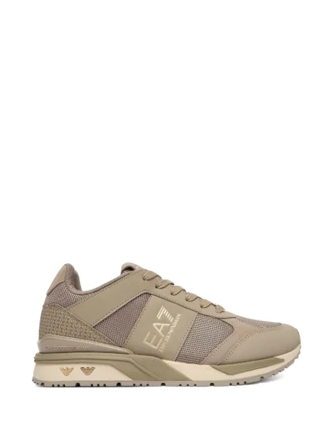 Ea7 Emporio Armani logo-lettering mesh-panel sneakers Neutrals 7X000656AF13550
