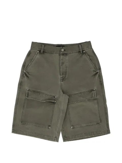 Purple Brand faded-effect cargo shorts Green M5022CICS226