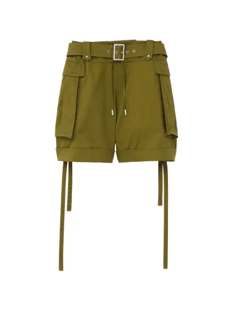 Alexander McQueen belted cargo shorts Green 868654QZAQZ