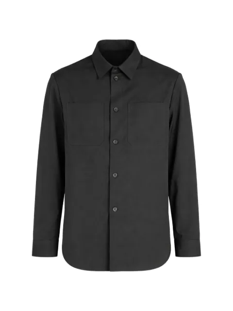 Barena chest-pocket shirt jacket Black OSU54210478