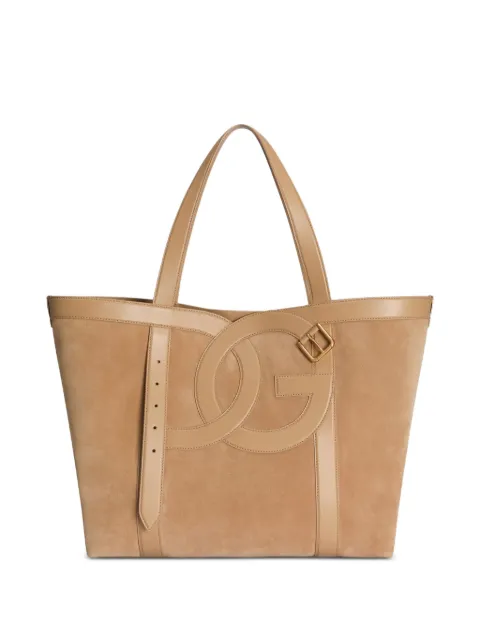 Dolce & Gabbana 3.5 shopping bag in split calfskin Neutrals BB7951A0775