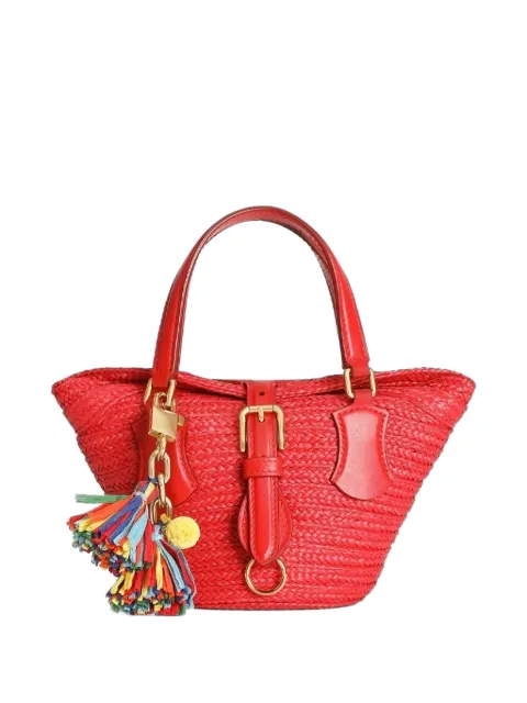 Dolce & Gabbana raffia coffa Capri bag Red BB7915A0430